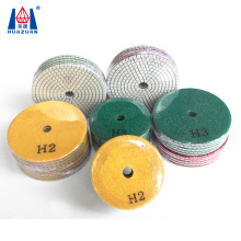 Dry type diamond 3 step polishing pads